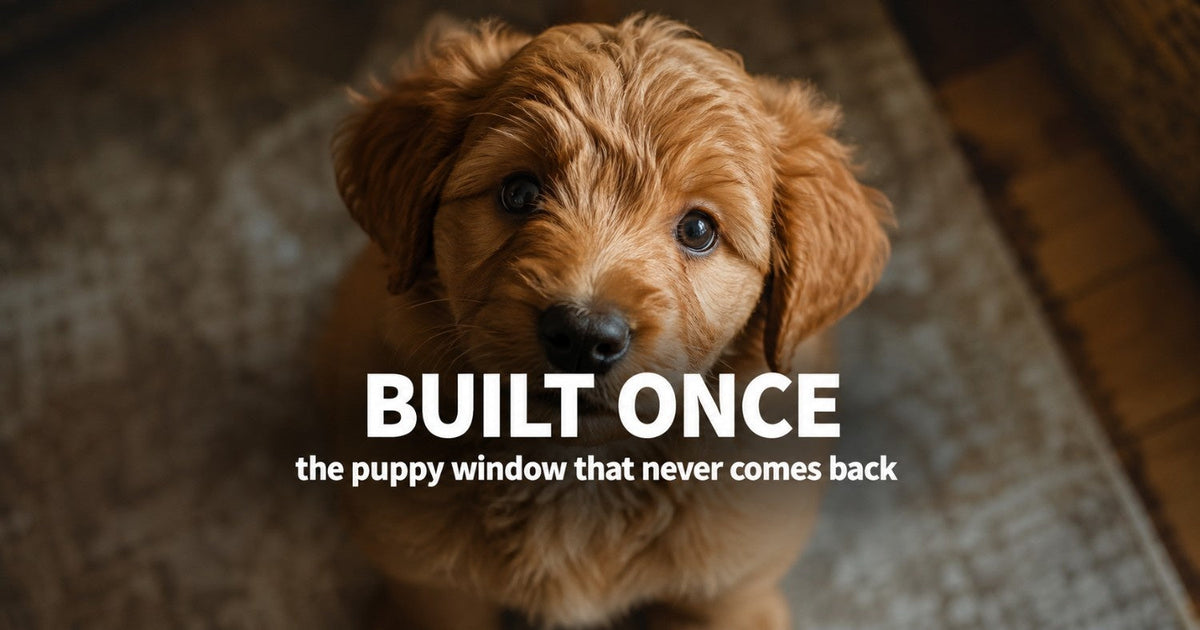 Your puppy's coat and brain are being built right now