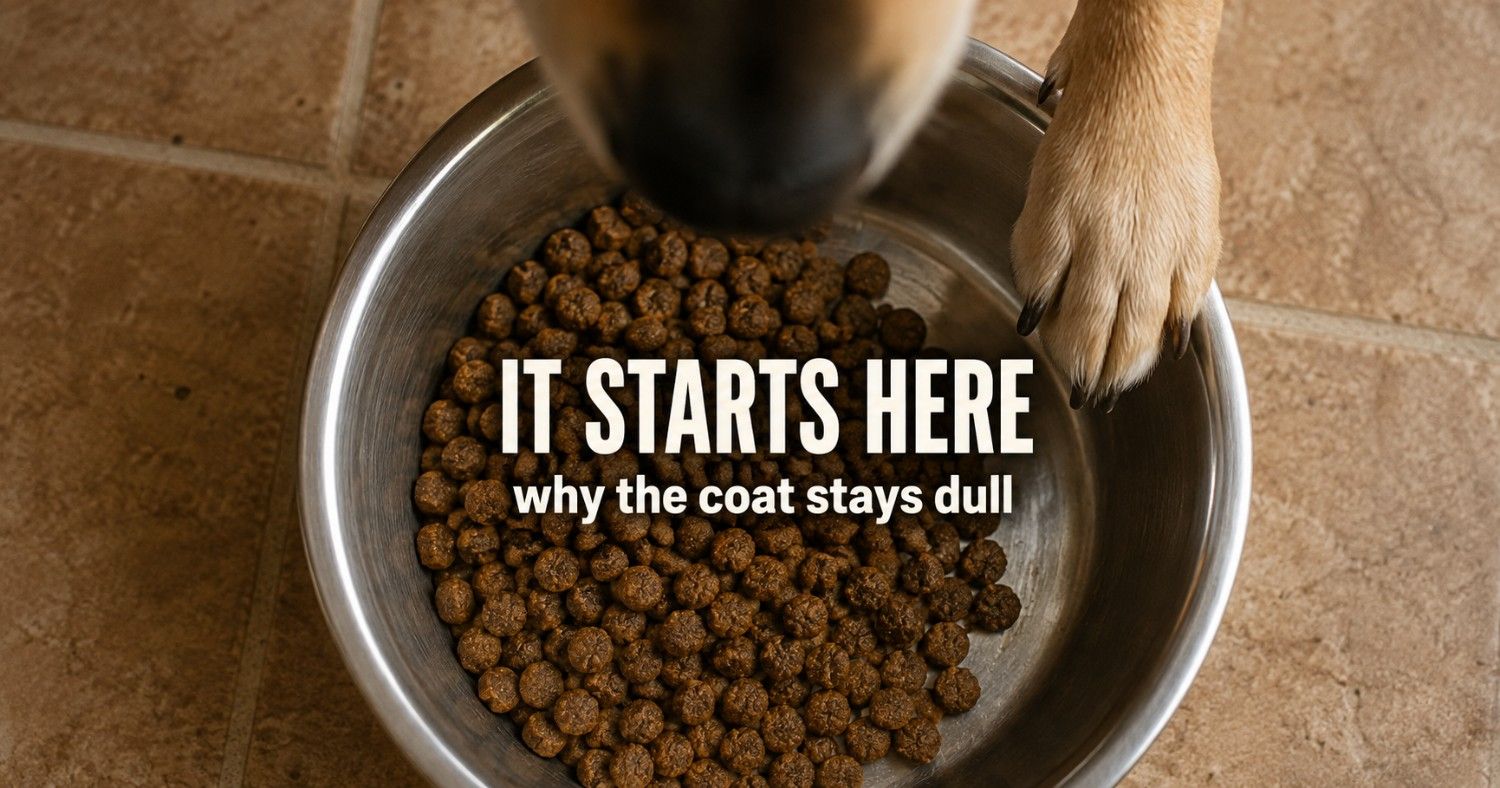Your dog's dull coat might be starting in their bowl