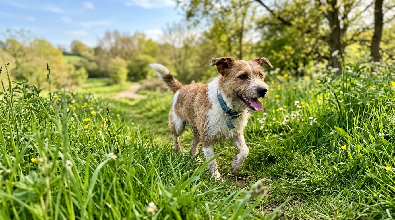 Your dog is outside more. Their skin barrier isn't ready